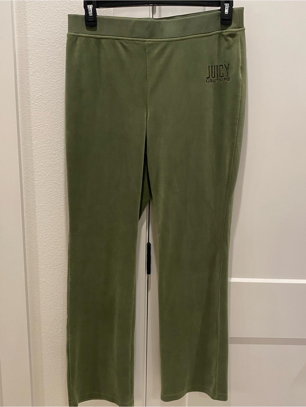 Juicy Couture Olive Green Velour Lounge Pants